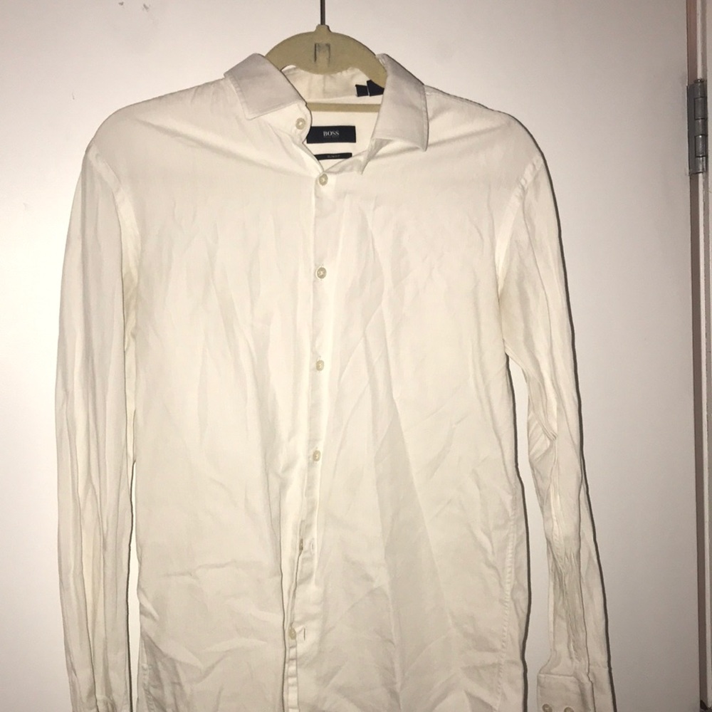 White slim fit Hugo boss shirt 15 1/2 —32/33